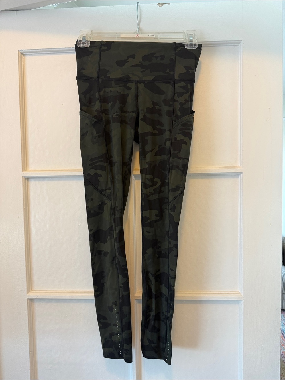 lululemon athletica Green & Black Camo High-Rise Leggings with Side Pockets